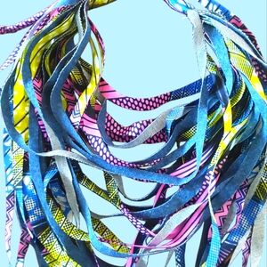 andmade Fabric Necklace – African Print & Denim Boho Jewelry | Sustainable State